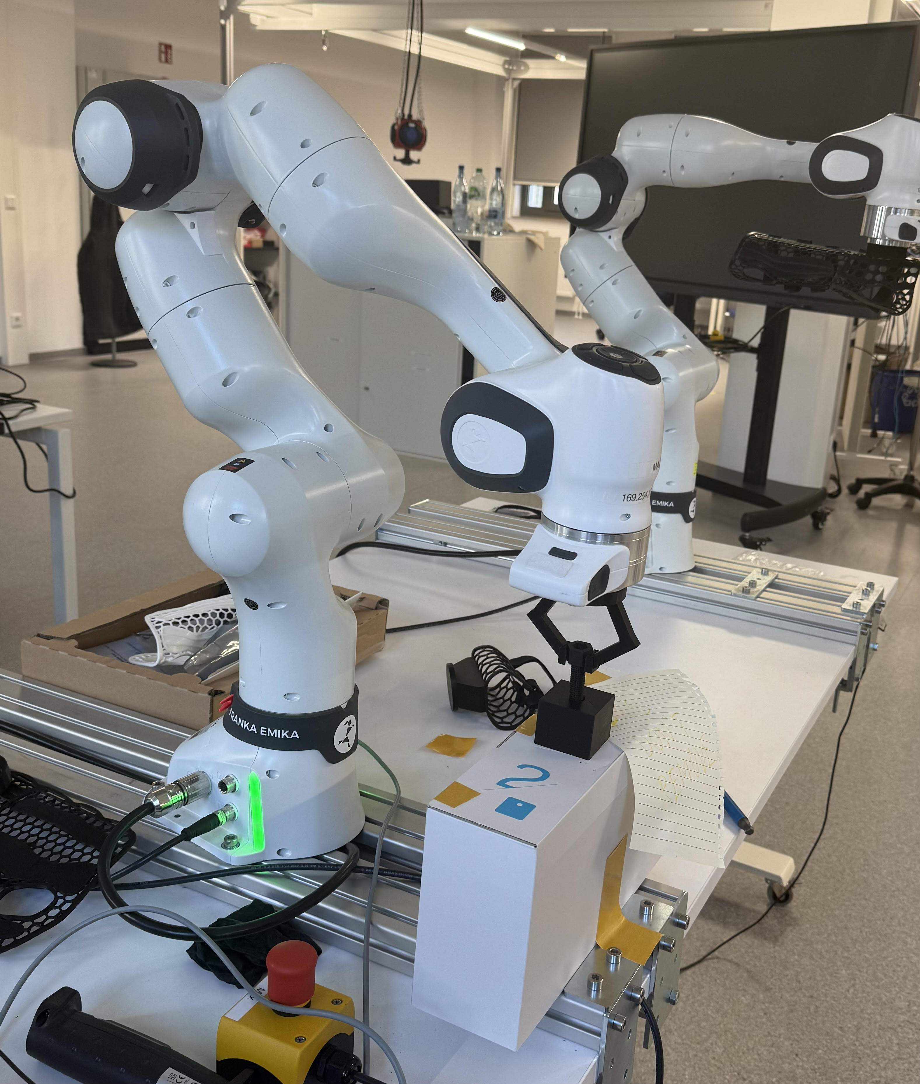 Real Franka FR3 experimental setup